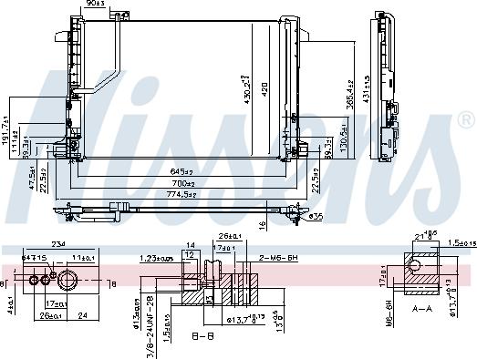 Nissens 940035 - Condenser, air conditioning autospares.lv