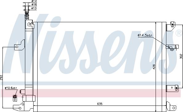 Nissens 940103 - Condenser, air conditioning autospares.lv