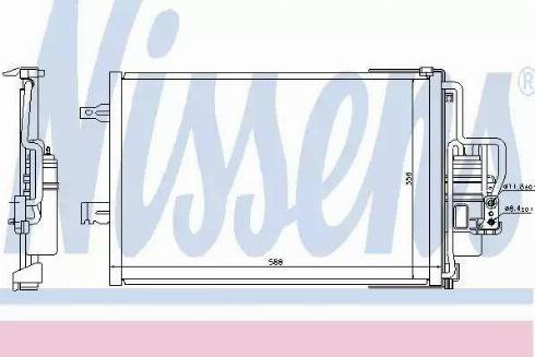 Nissens 940177 - Condenser, air conditioning autospares.lv