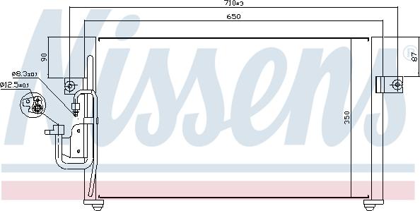 Nissens  94037 - Condenser, air conditioning autospares.lv