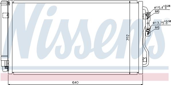 Nissens 940236 - Condenser, air conditioning autospares.lv
