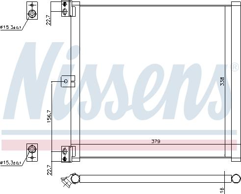Nissens 940703 - Condenser, air conditioning autospares.lv