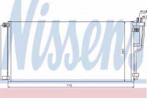 Nissens 94896 - Condenser, air conditioning autospares.lv