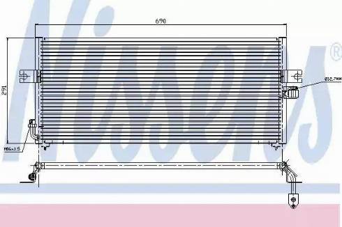 Nissens 94358 - Condenser, air conditioning autospares.lv