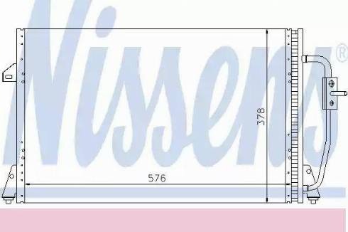 Nissens 94261 - Condenser, air conditioning autospares.lv