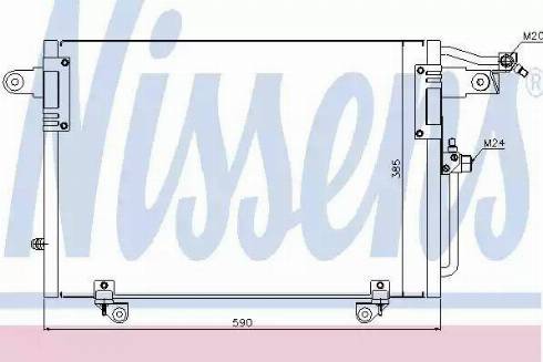 Nissens 94214 - Condenser, air conditioning autospares.lv