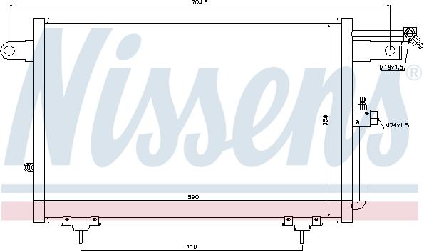 Nissens 94213 - Condenser, air conditioning autospares.lv
