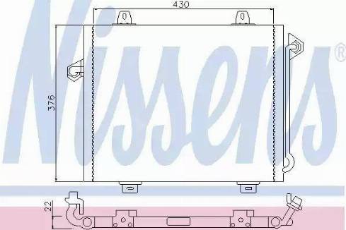 Nissens 94236 - Condenser, air conditioning autospares.lv