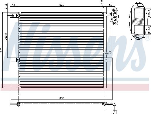 Nissens 94761 - Condenser, air conditioning autospares.lv