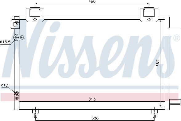 Nissens 94730 - Condenser, air conditioning autospares.lv