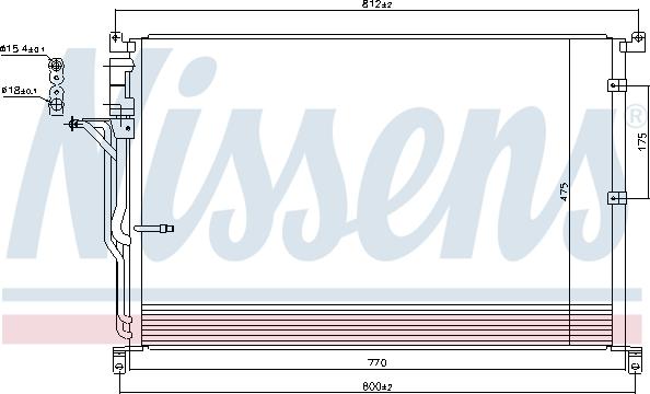 Nissens 94724 - Condenser, air conditioning autospares.lv