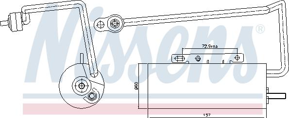 Nissens 95410 - Dryer, air conditioning autospares.lv