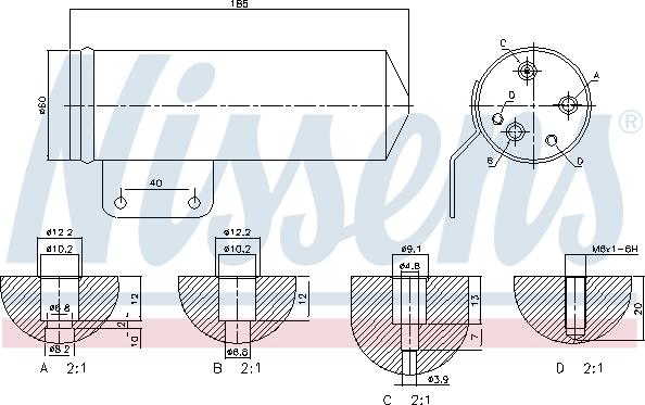 Nissens 95193 - Dryer, air conditioning autospares.lv