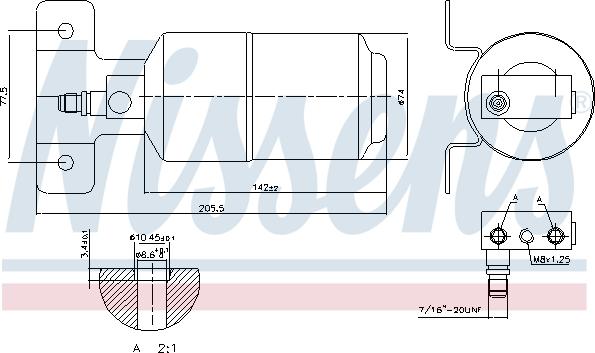 Nissens 95169 - Dryer, air conditioning autospares.lv