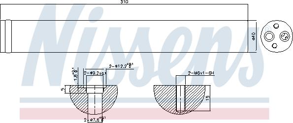 Nissens 95342 - Dryer, air conditioning autospares.lv