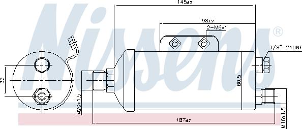 Nissens 95354 - Dryer, air conditioning autospares.lv