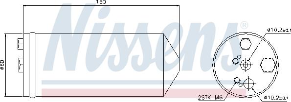 Nissens 95325 - Dryer, air conditioning autospares.lv