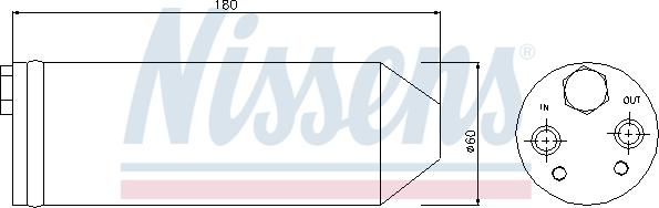 Nissens 95256 - Dryer, air conditioning autospares.lv