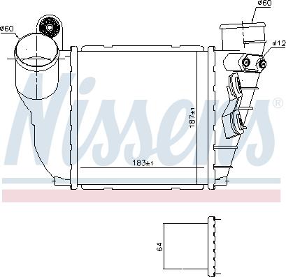 Nissens 96488 - Intercooler, charger autospares.lv