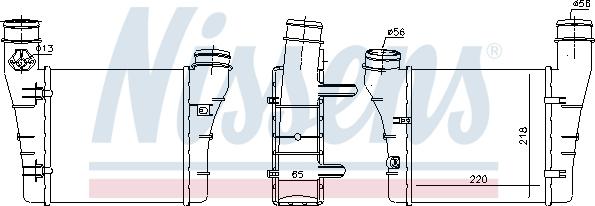 Nissens 96549 - Intercooler, charger autospares.lv