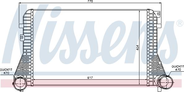 Nissens 96610 - Intercooler, charger autospares.lv