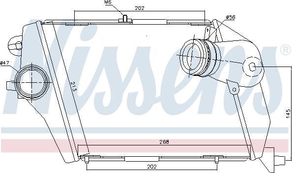 Nissens 96674 - Intercooler, charger autospares.lv