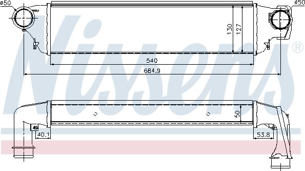 Nissens 96741 - Intercooler, charger autospares.lv