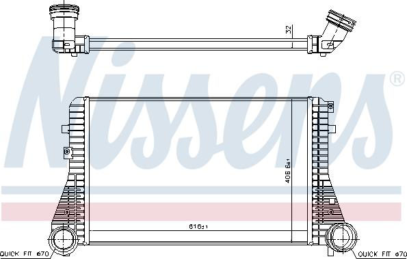 Nissens 96715 - Intercooler, charger autospares.lv