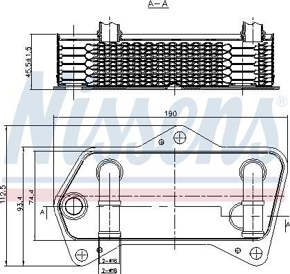 Nissens 90653 - Oil Cooler, automatic transmission autospares.lv