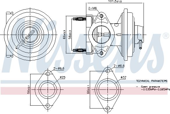 Nissens 98444 - EGR Valve autospares.lv