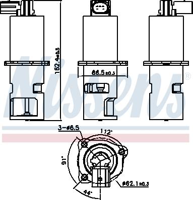 Nissens 98190 - EGR Valve autospares.lv