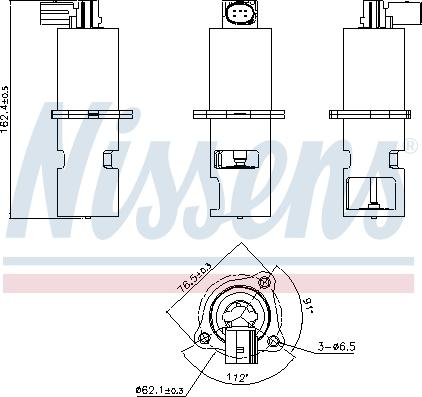 Nissens 98154 - EGR Valve autospares.lv