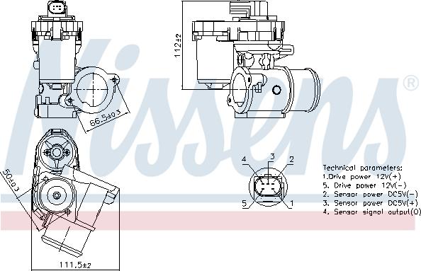 Nissens 98347 - EGR Valve autospares.lv