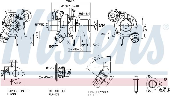 Nissens 93444 - Charger, charging system autospares.lv