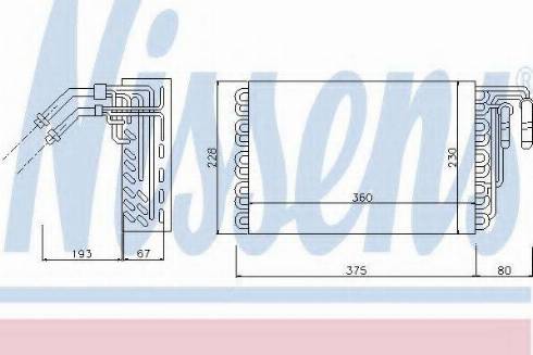 Nissens 92148 - Evaporator, air conditioning autospares.lv