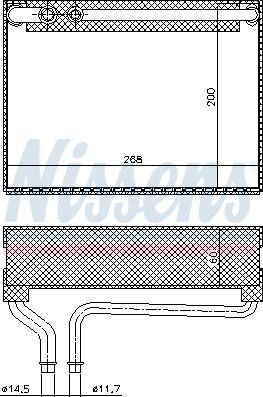 Nissens 92186 - Evaporator, air conditioning autospares.lv