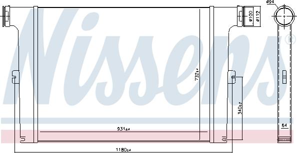 Nissens 97066 - Intercooler, charger autospares.lv