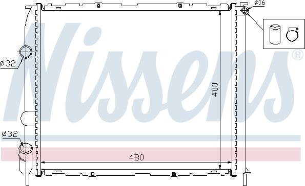 Nissens 699979 - Radiator, engine cooling autospares.lv