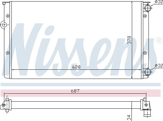 Nissens 699677 - Radiator, engine cooling autospares.lv