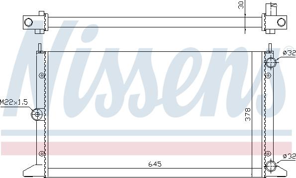 Nissens 699795 - Radiator, engine cooling autospares.lv