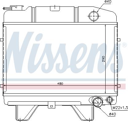 Nissens 694050 - Radiator, engine cooling autospares.lv