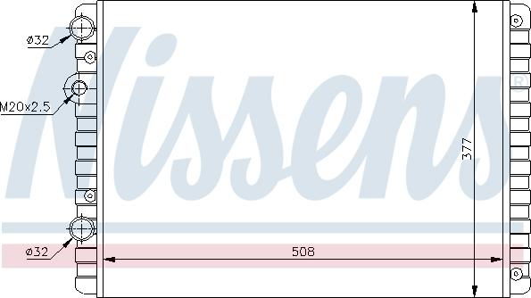 Nissens 694369 - Radiator, engine cooling autospares.lv