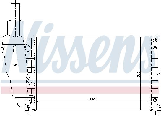 Nissens 692895 - Radiator, engine cooling autospares.lv