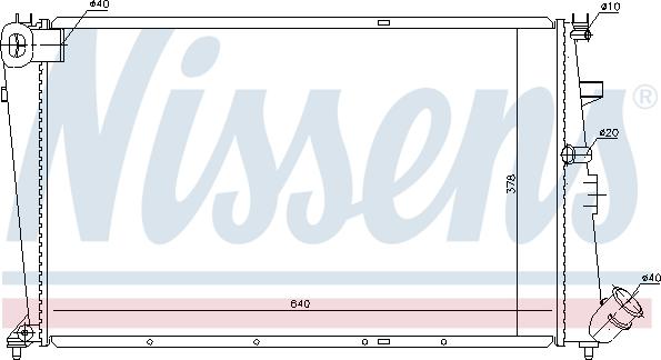 Nissens 697499 - Radiator, engine cooling autospares.lv