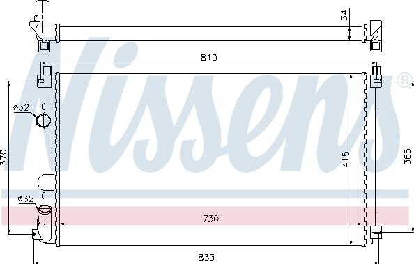 Nissens 697151 - Radiator, engine cooling autospares.lv