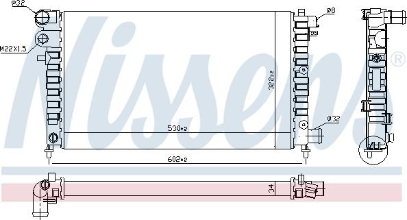 Nissens 697277 - Radiator, engine cooling autospares.lv