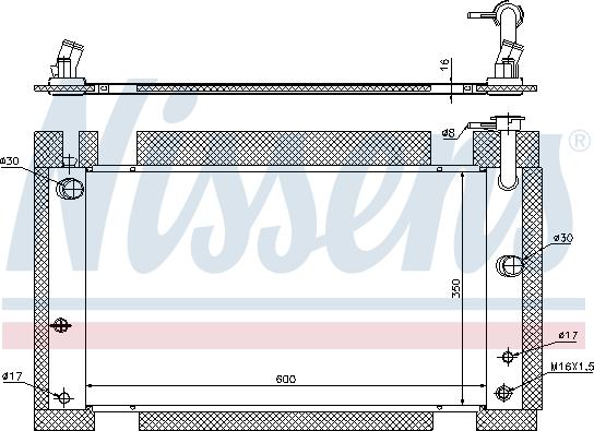 Nissens 646809 - Radiator, engine cooling autospares.lv