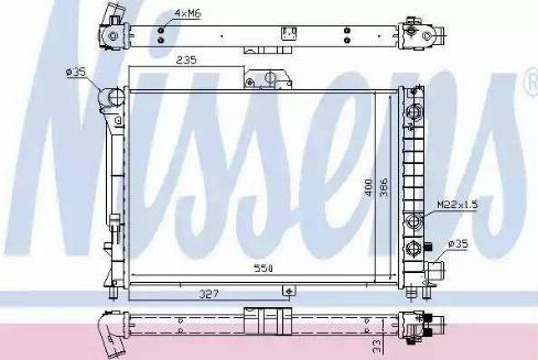 Nissens 64047 - Radiator, engine cooling autospares.lv