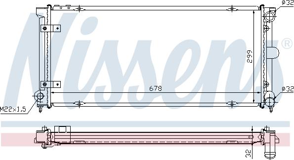 Nissens 698662 - Radiator, engine cooling autospares.lv