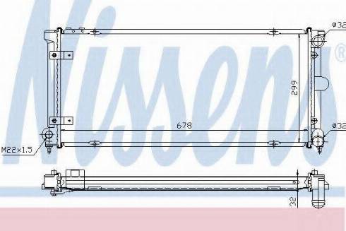 Nissens 64004A - Radiator, engine cooling autospares.lv